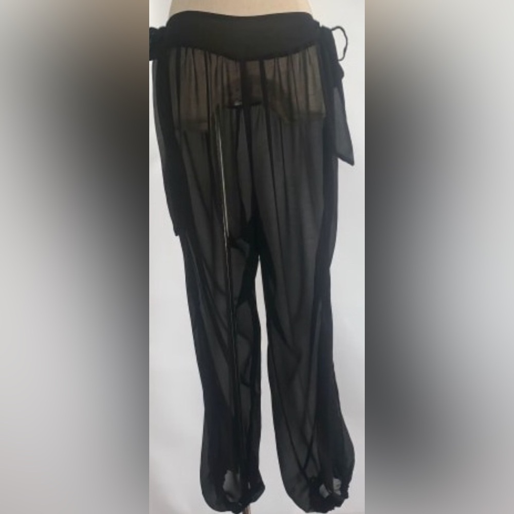 ASOS: Sheer Black Beach Cover-Up Pants
